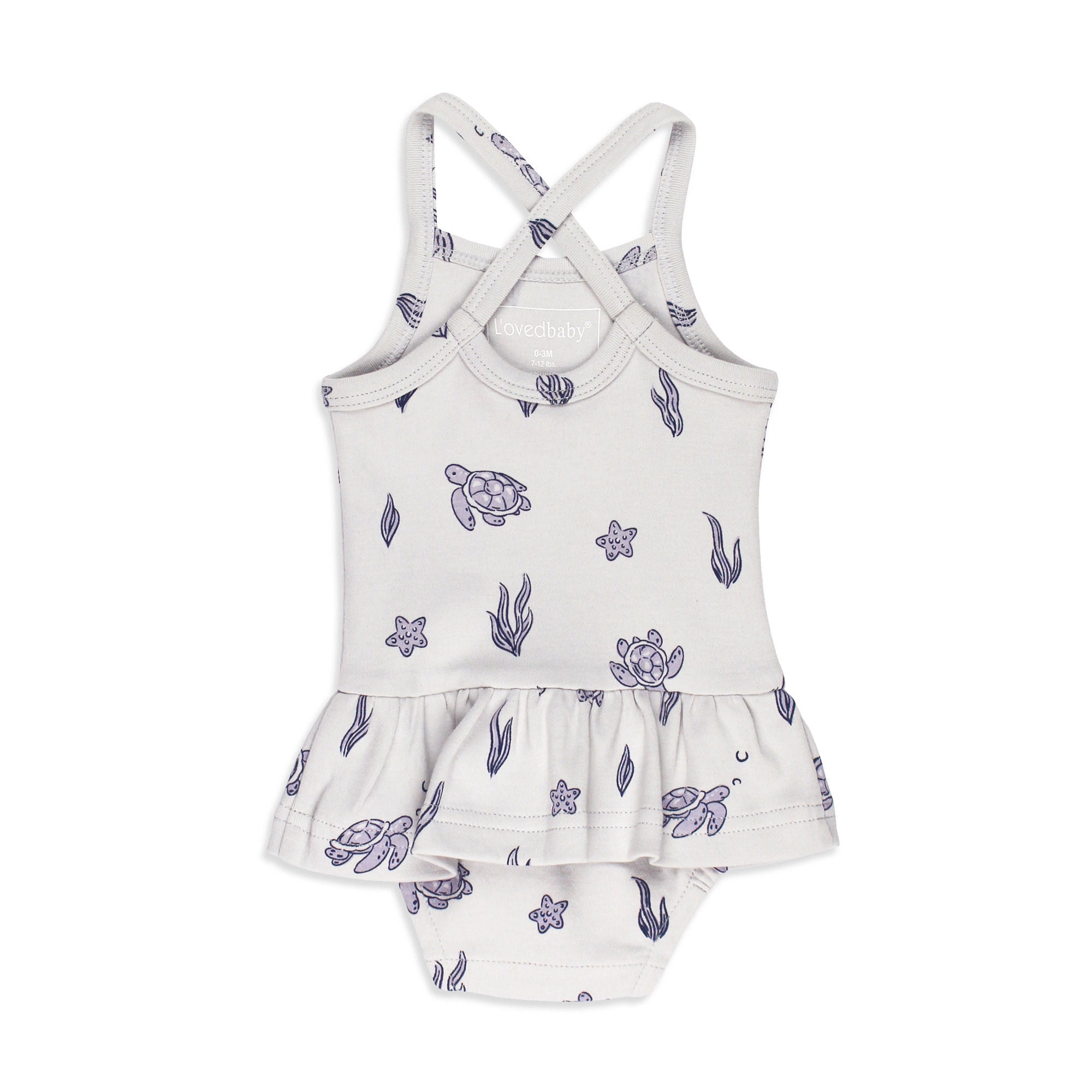 Sea Turtle | Skirted X-Back Bodysuit