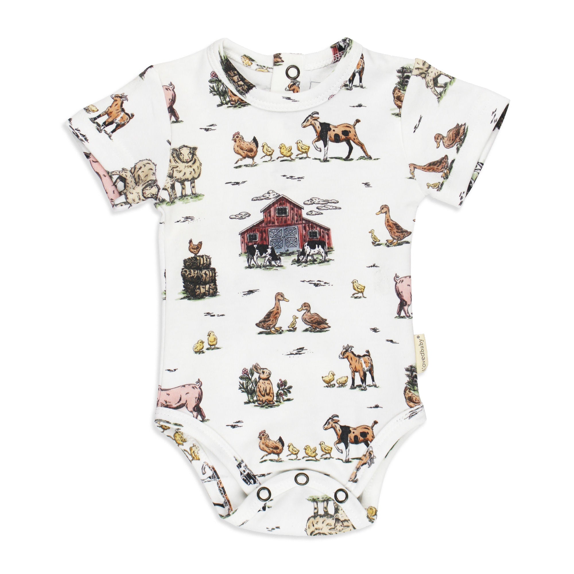 Farm Friends | Organic Short-Sleeve Bodysuit