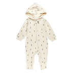 Buttercream Tree | Organic Zipper Romper