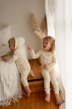 Buttercream Tree | Organic Zipper Romper