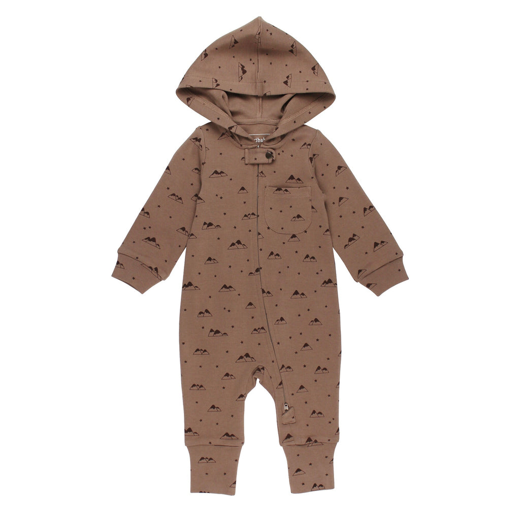 Latte Mountain | Organic Zipper Romper