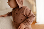 Latte Mountain | Organic Zipper Romper