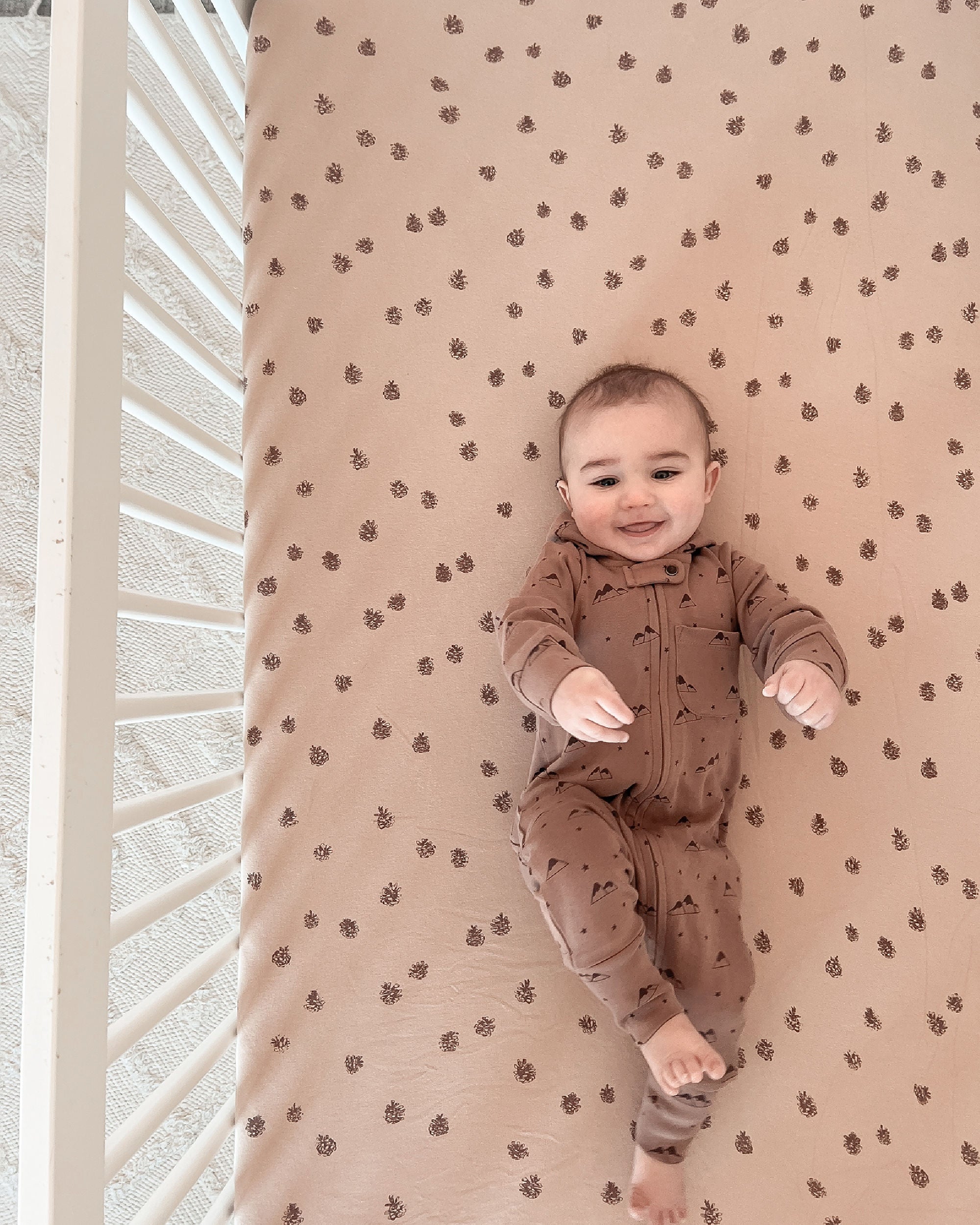 Latte Mountain | Organic Zipper Romper