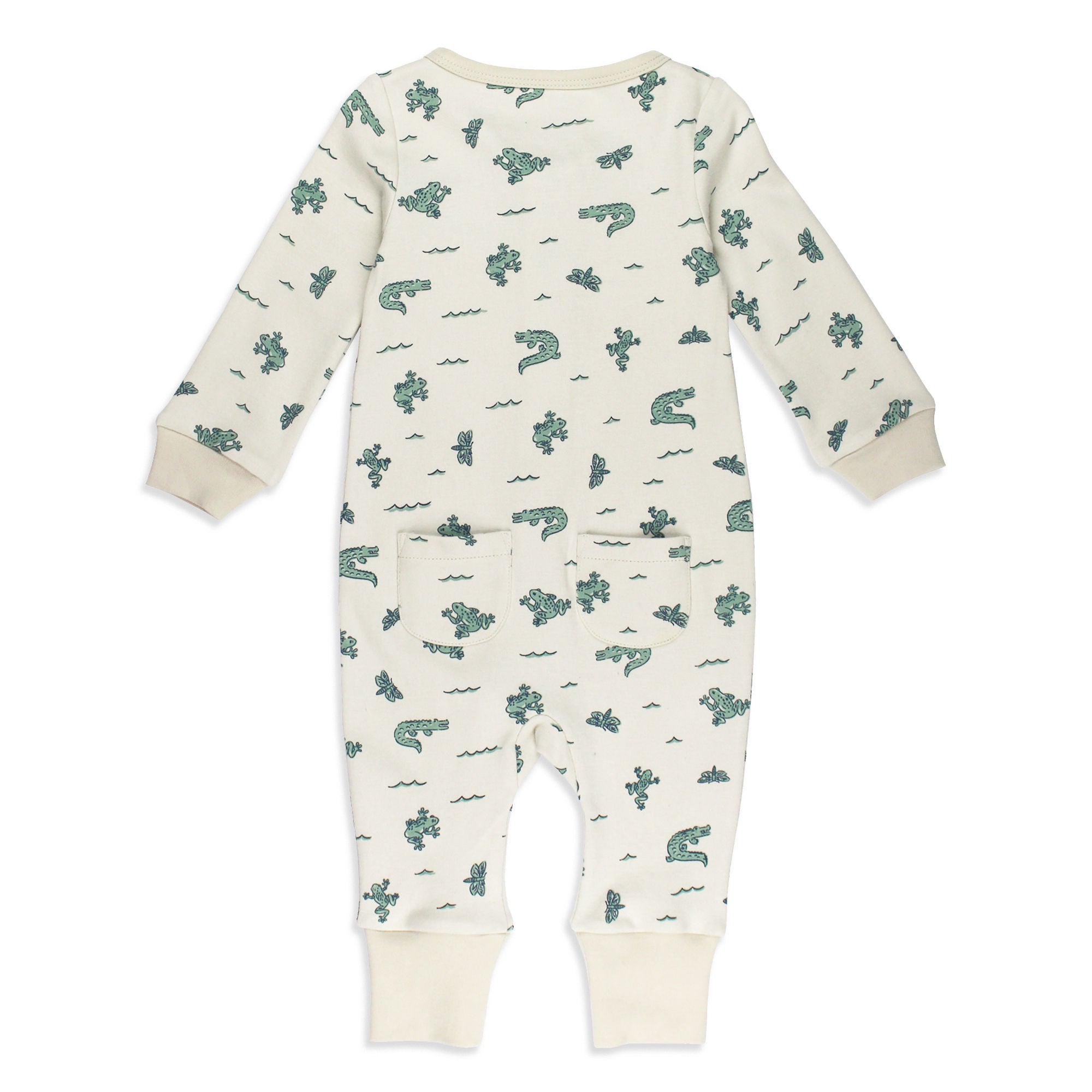 Alligator | Organic Zipper Romper