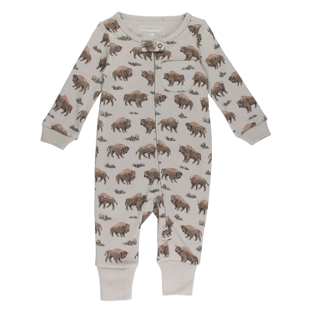 Bison | Organic Zipper Romper