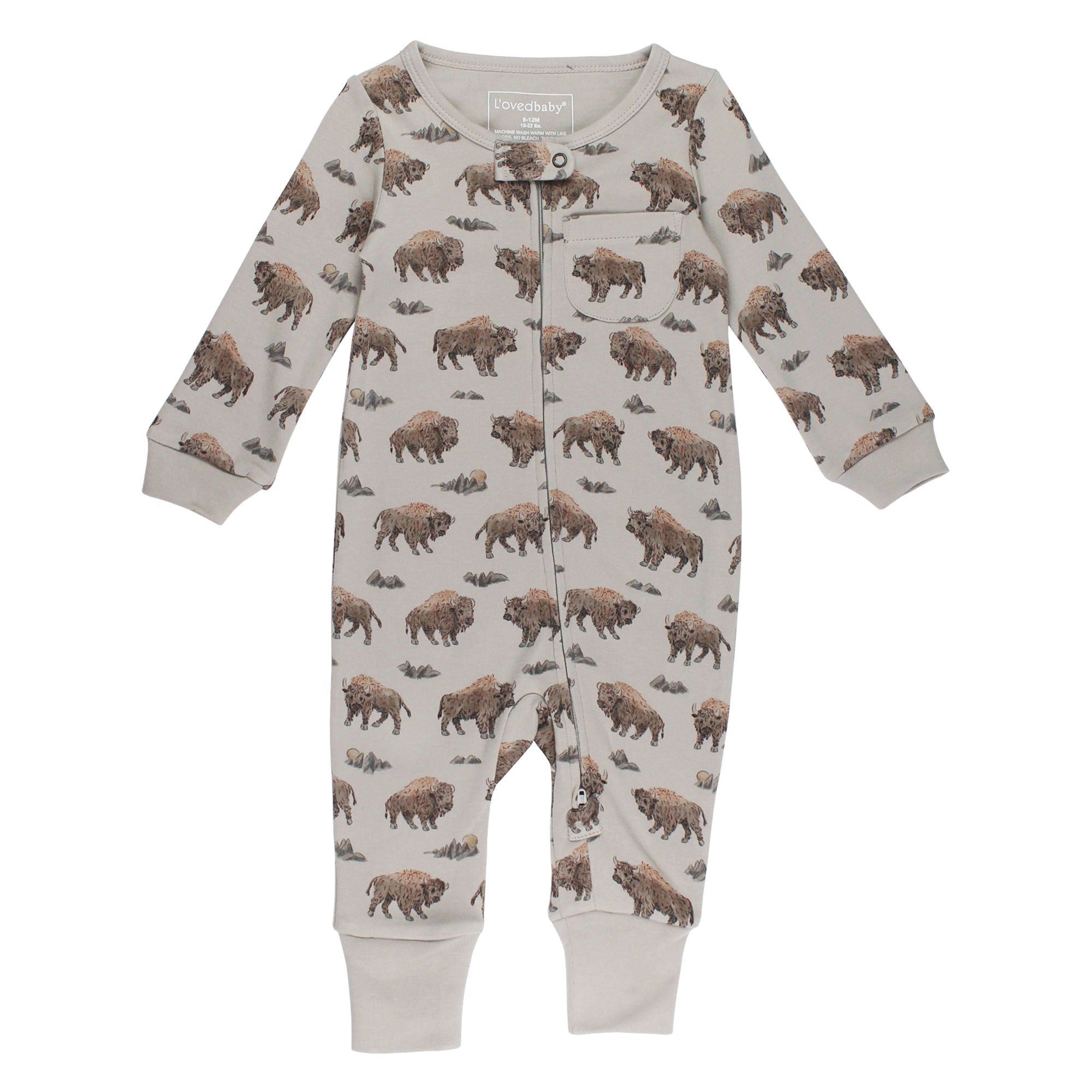 Bison | Organic Zipper Romper