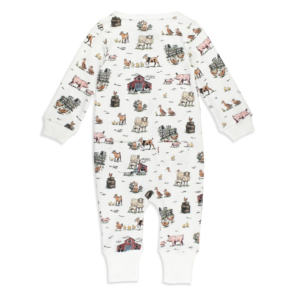 Farm Friends | Organic Zipper Romper