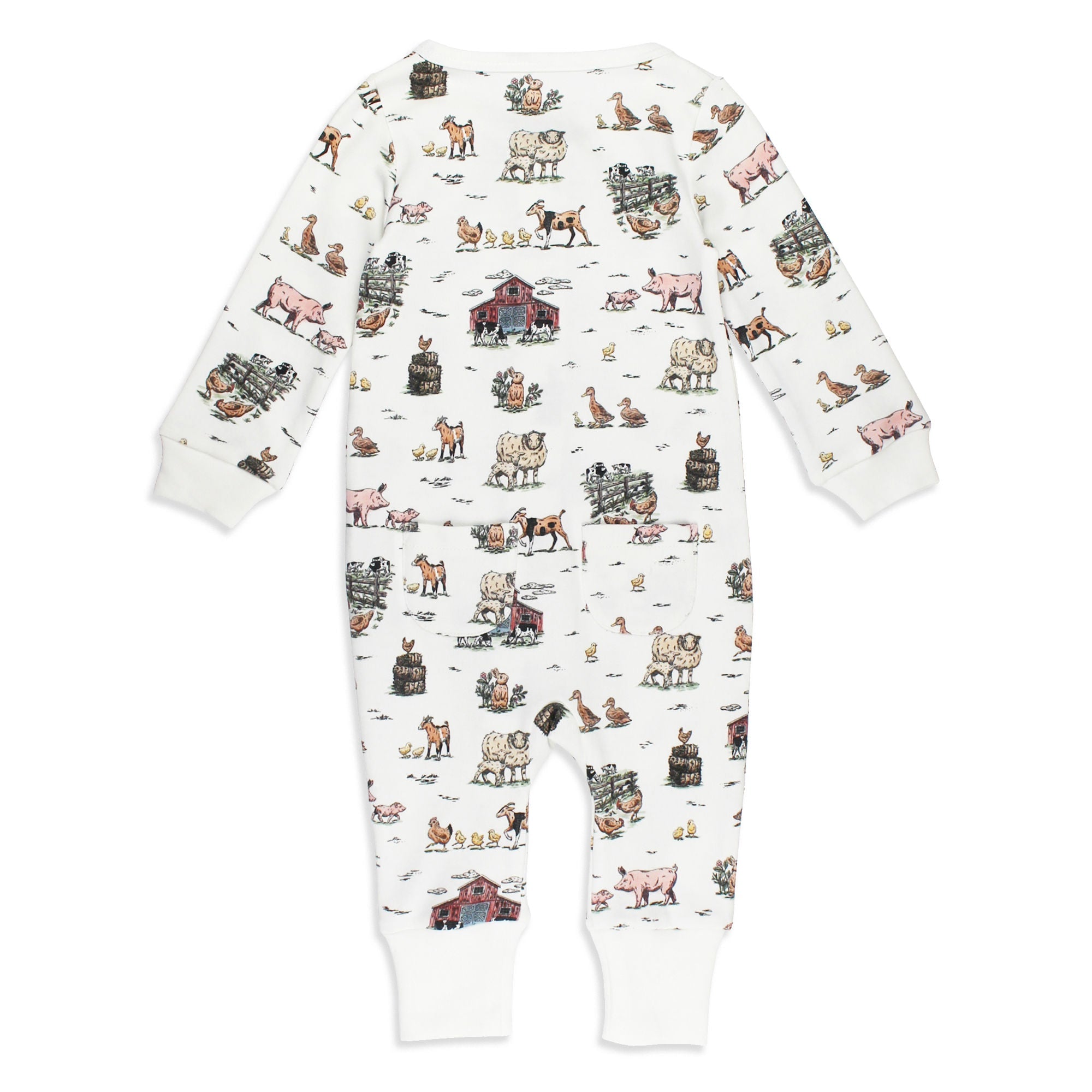 Farm Friends | Organic Zipper Romper