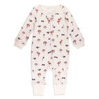 Flamingo | Organic Zipper Romper