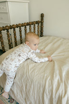 Llama | Organic Zipper Romper
