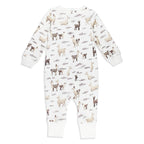 Llama | Organic Zipper Romper