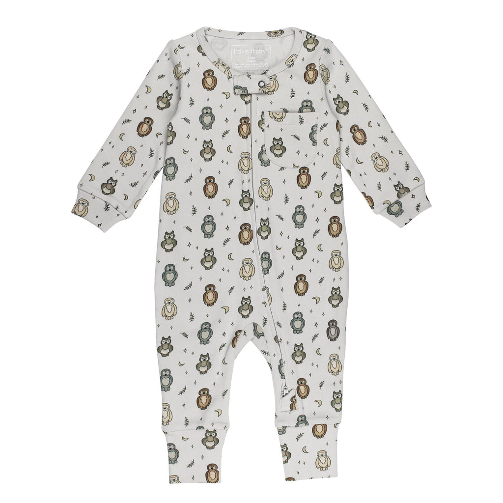 Owl Hoo? | Organic Zipper Romper