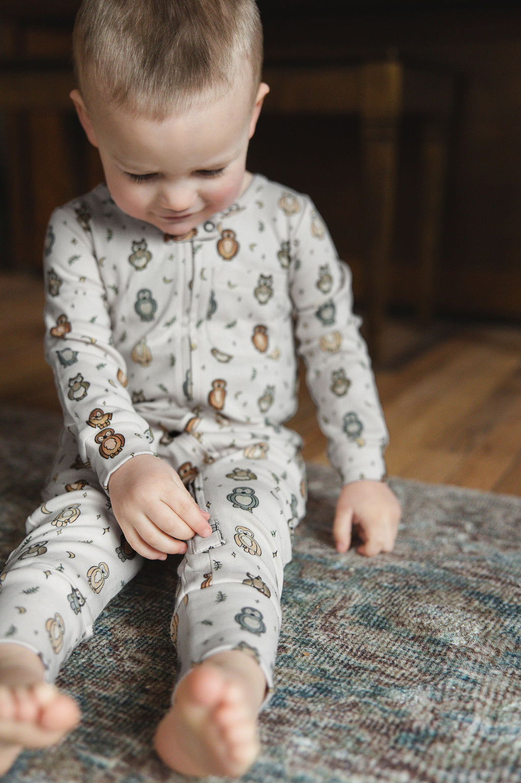 Owl Hoo? | Organic Zipper Romper