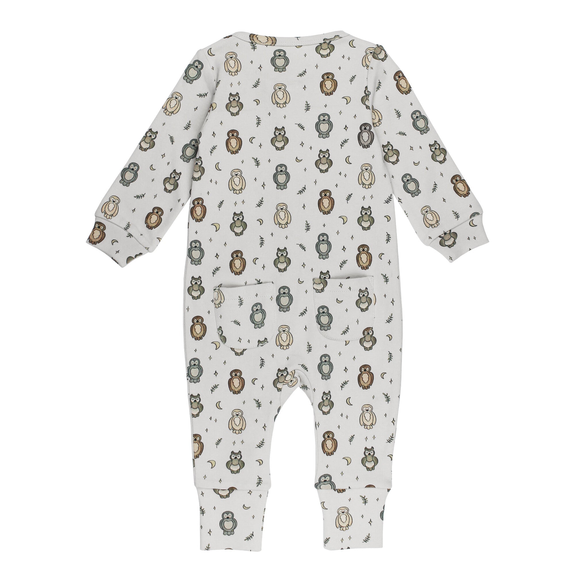 Owl Hoo? | Organic Zipper Romper