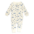 Shark | Organic Zipper Romper