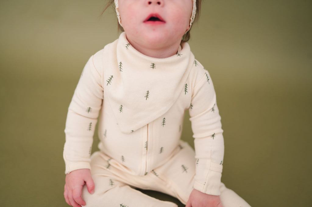 Buttercream Tree | Organic Zipper Footie