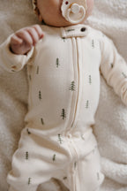 Buttercream Tree | Organic Zipper Footie