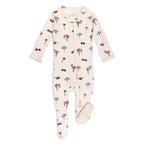 Flamingo | Organic Zipper Footie