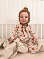 Jack-o-Lanterns | Organic Zipper Footie