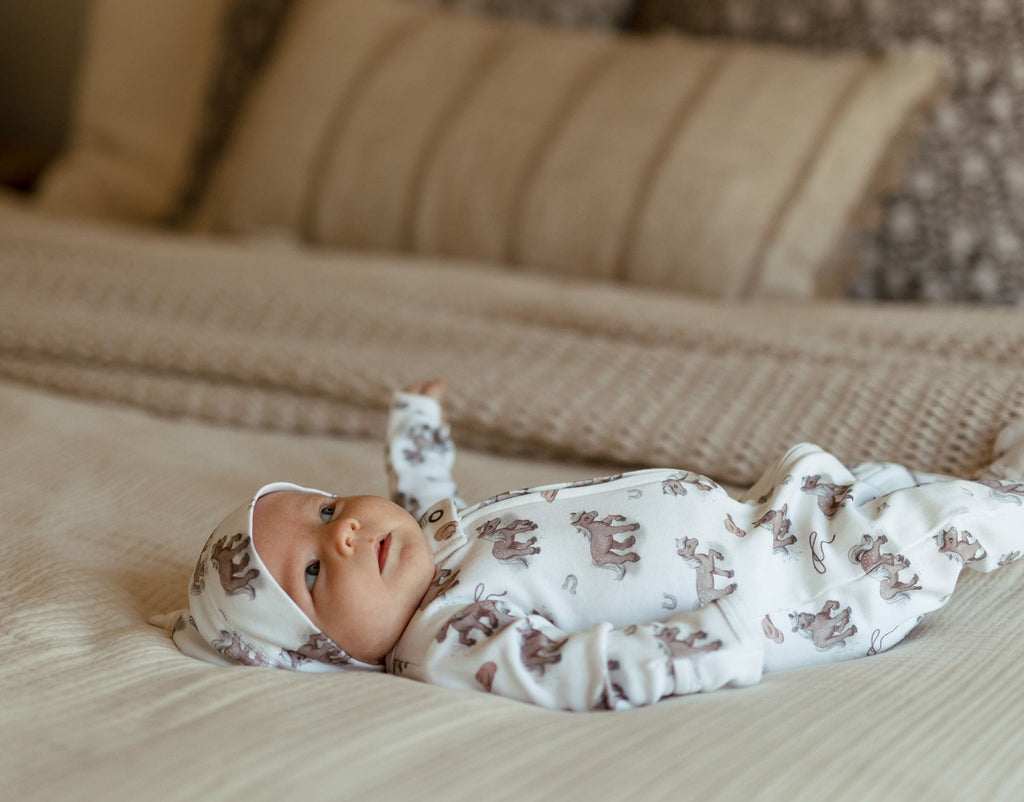 Little Lasso | Organic Zipper Footie