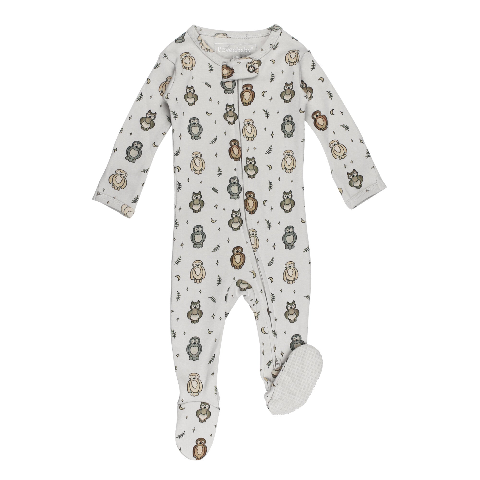 Owl Hoo? | Organic Zipper Footie