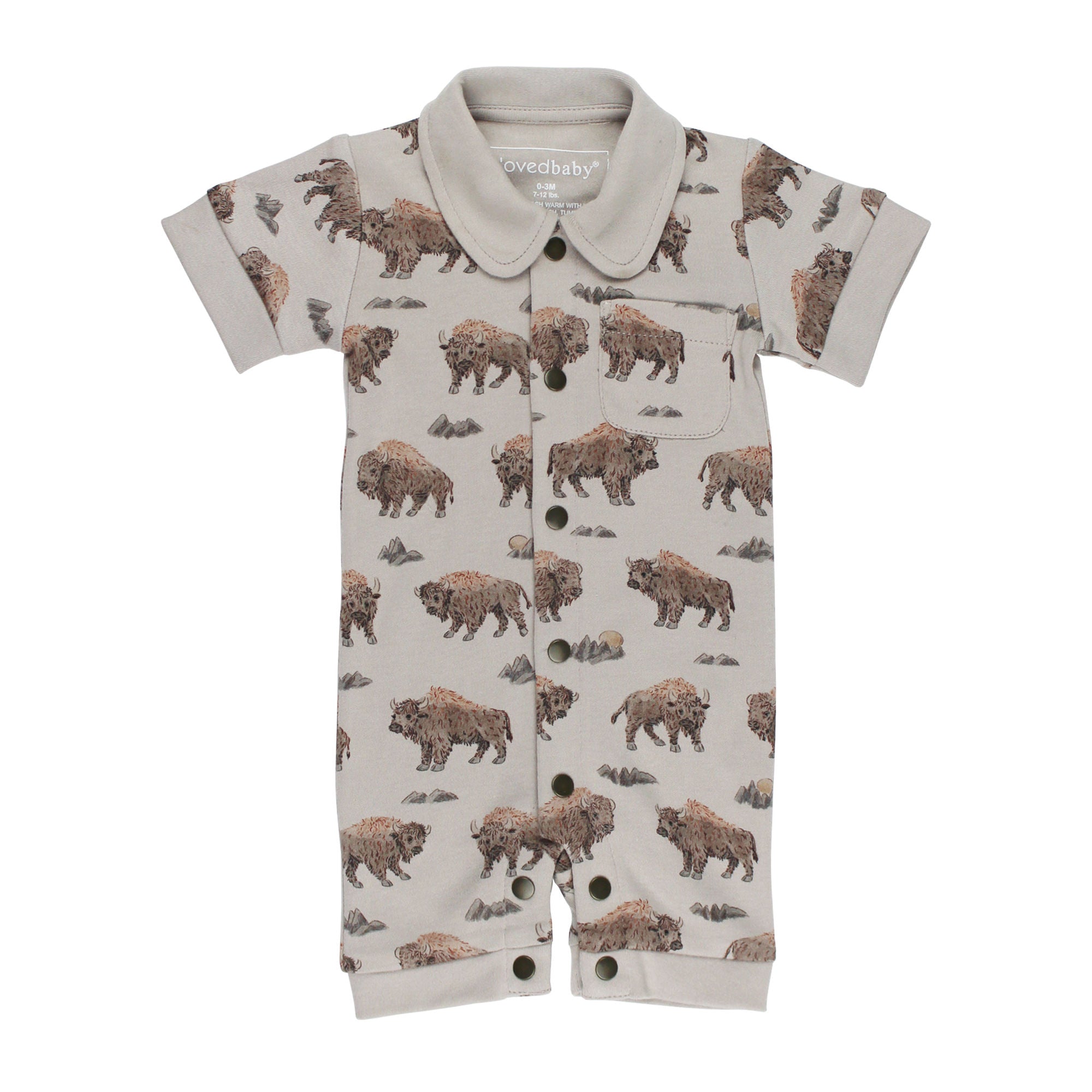 Bison | Kids' Organic Button-Up S/Sleeve