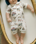 Farm Friends | Organic S/Sleeve Coverall