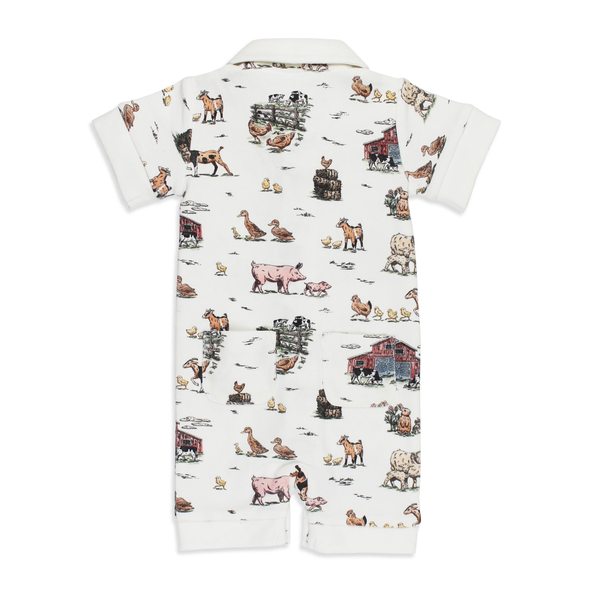 Farm Friends | Organic S/Sleeve Coverall