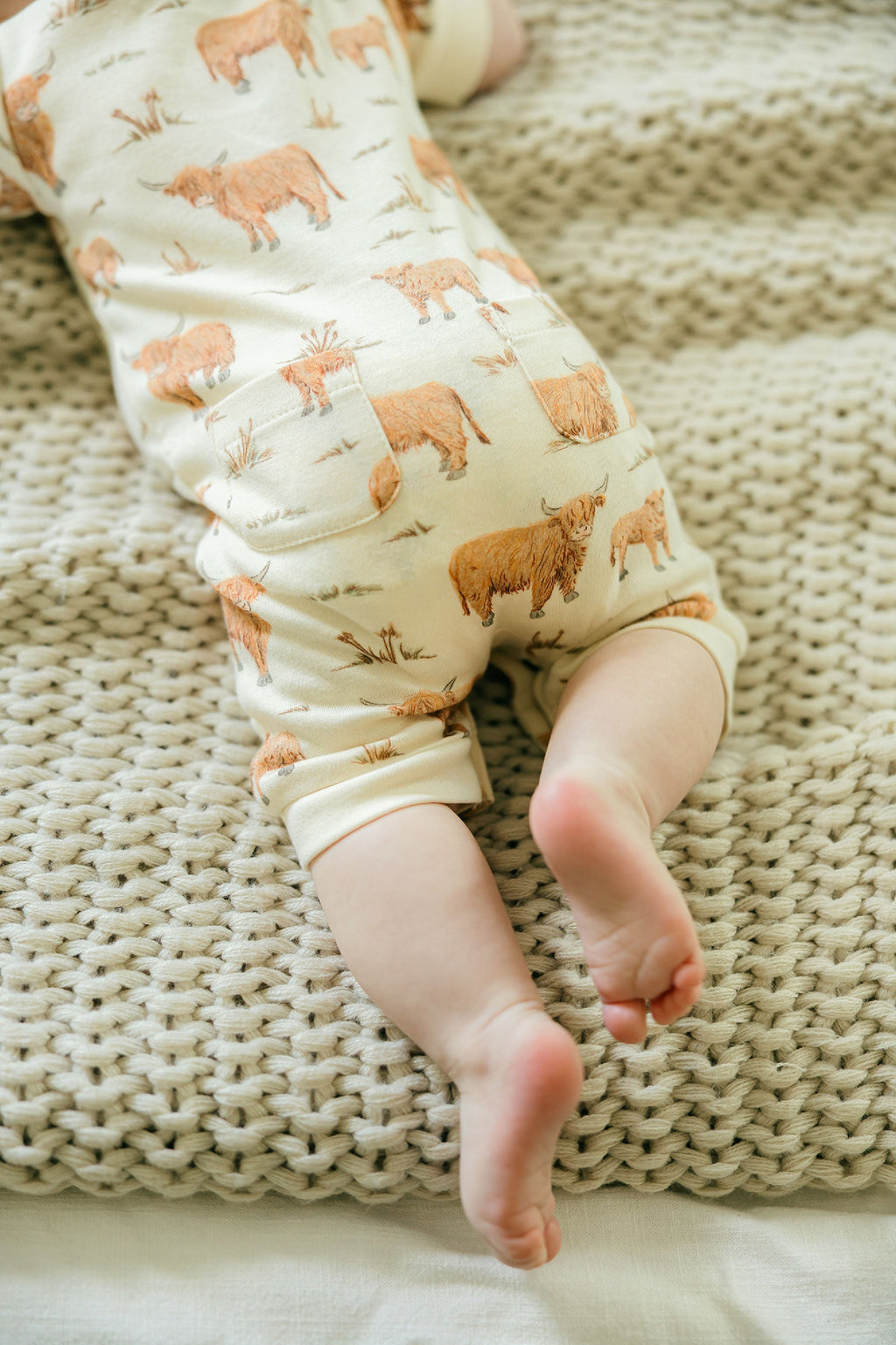 Highland Cow | Organic S/Sleeve Coverall