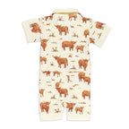Highland Cow | Organic S/Sleeve Coverall