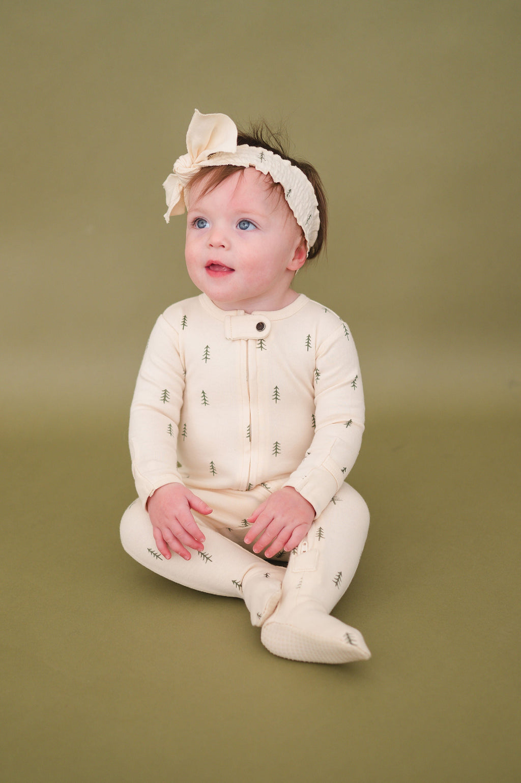 Buttercream Tree | Organic Smocked Headband