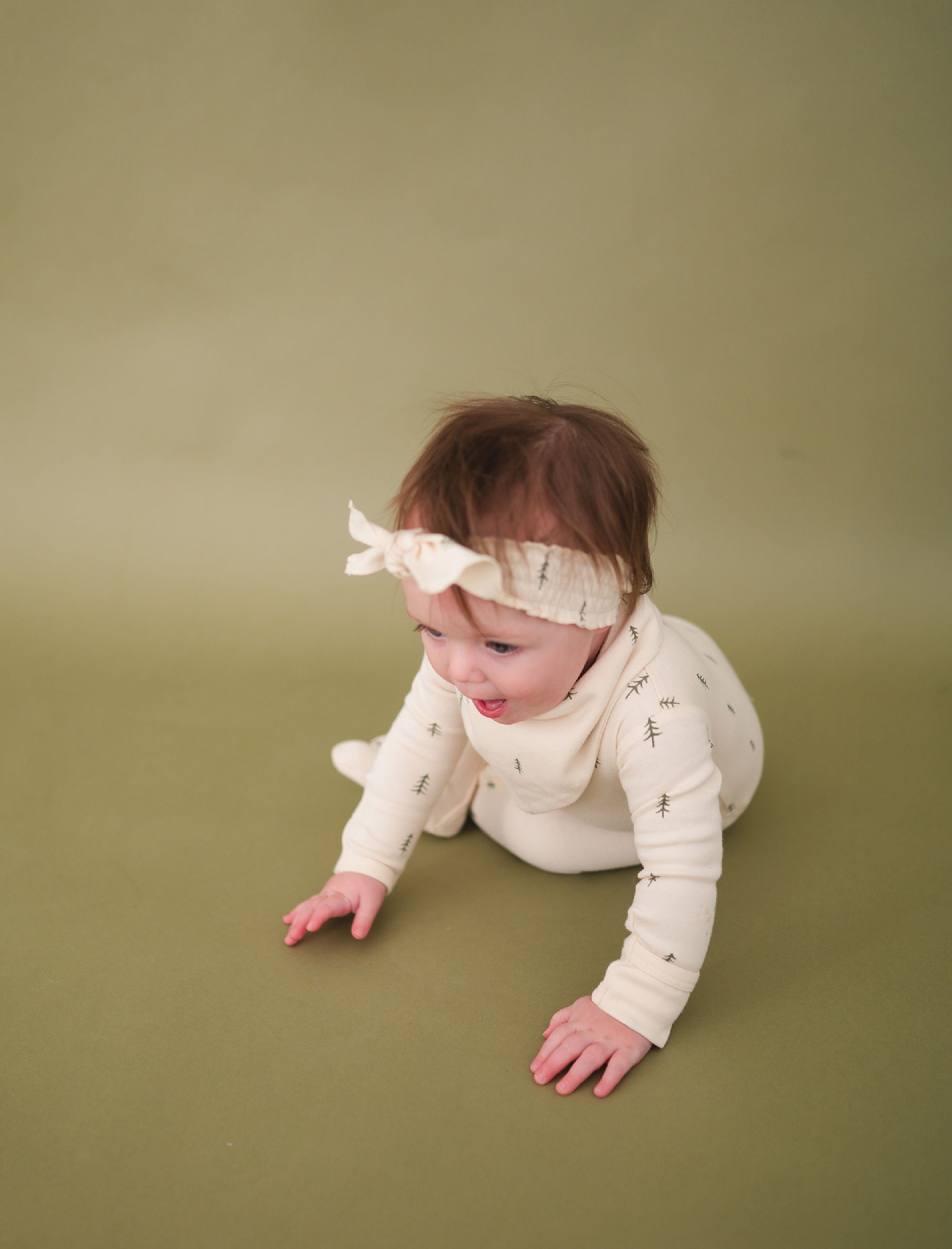 Buttercream Tree | Organic Smocked Headband