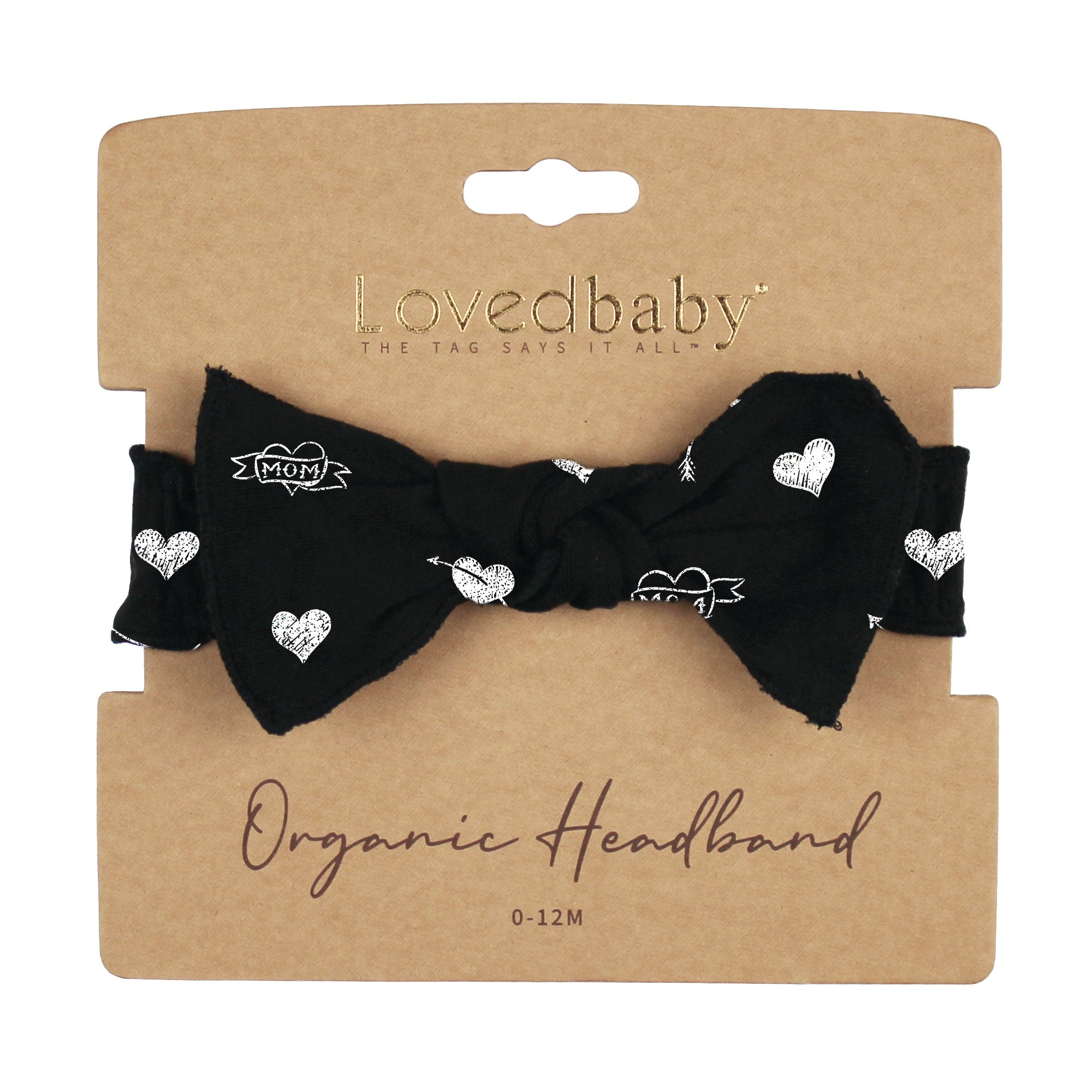 Mom Heart | Organic Smocked Headband