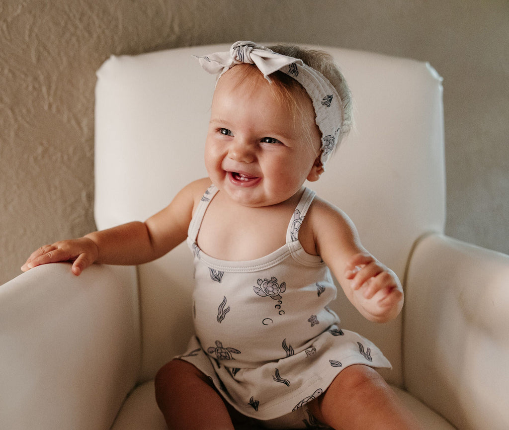 Sea Turtle | Organic Smocked Headband