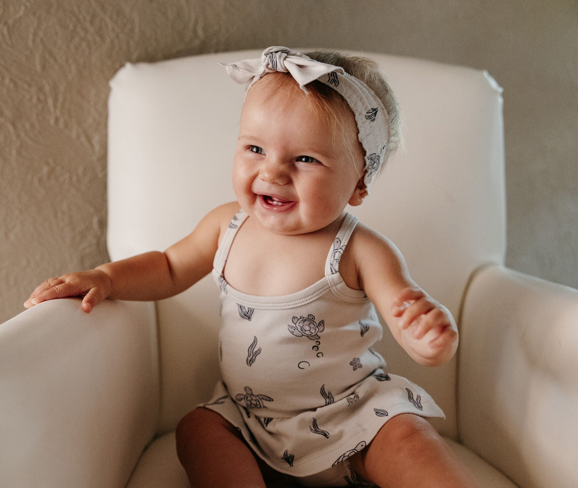 Sea Turtle | Organic Smocked Headband