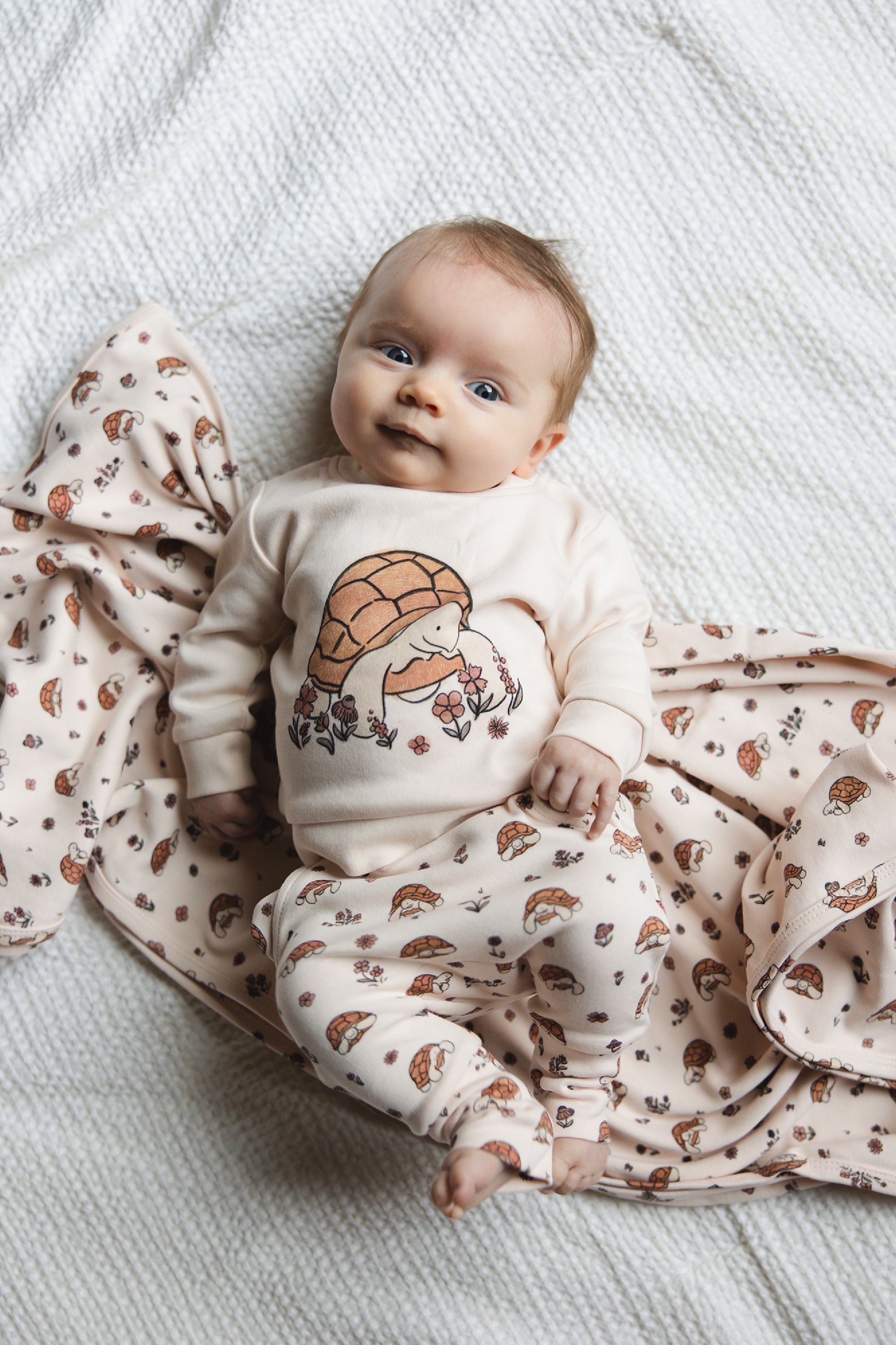 Tiny Tortoise | Organic Sweatshirt & Jogger Set