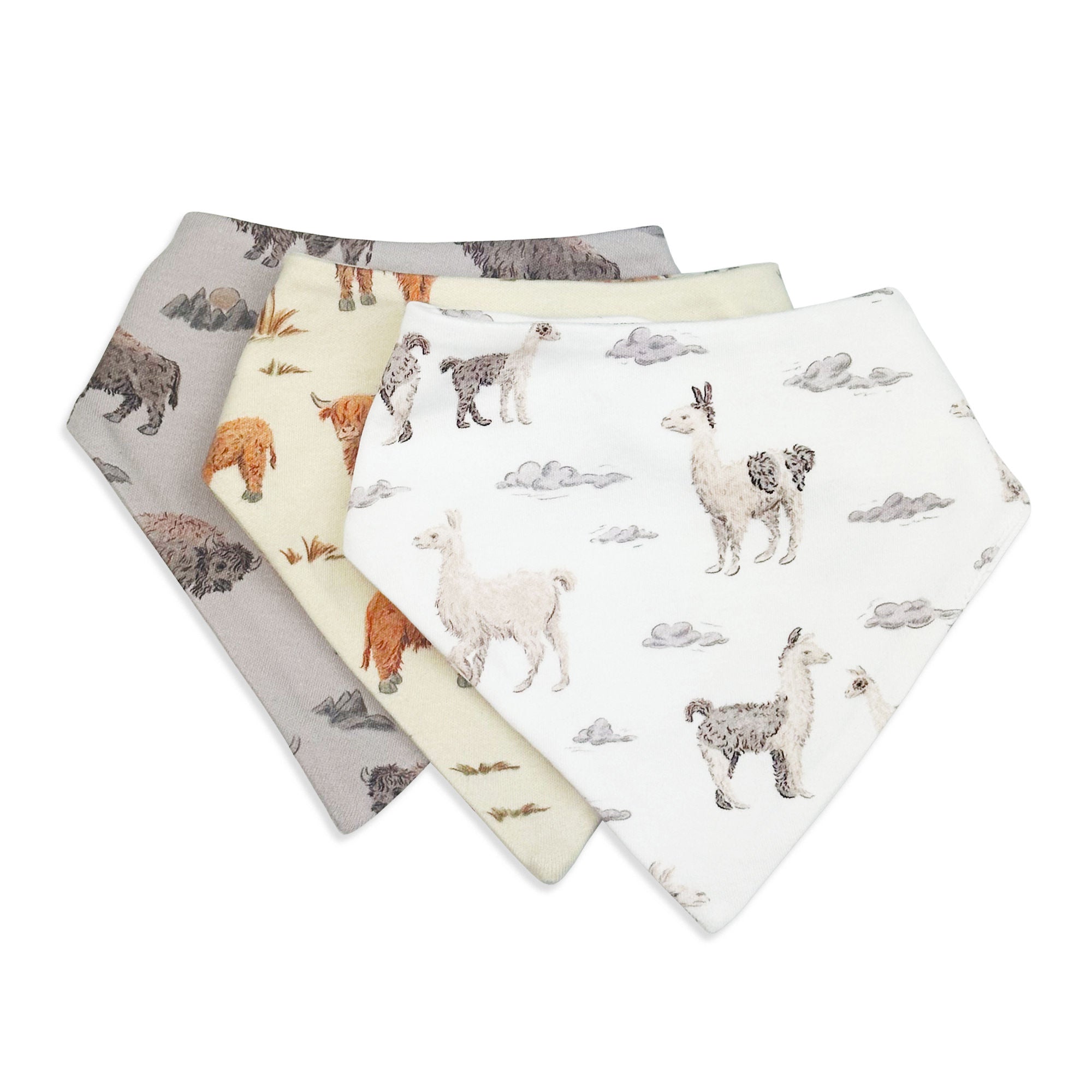 Gentle Herd | Organic Bandana Bib 3-Pack