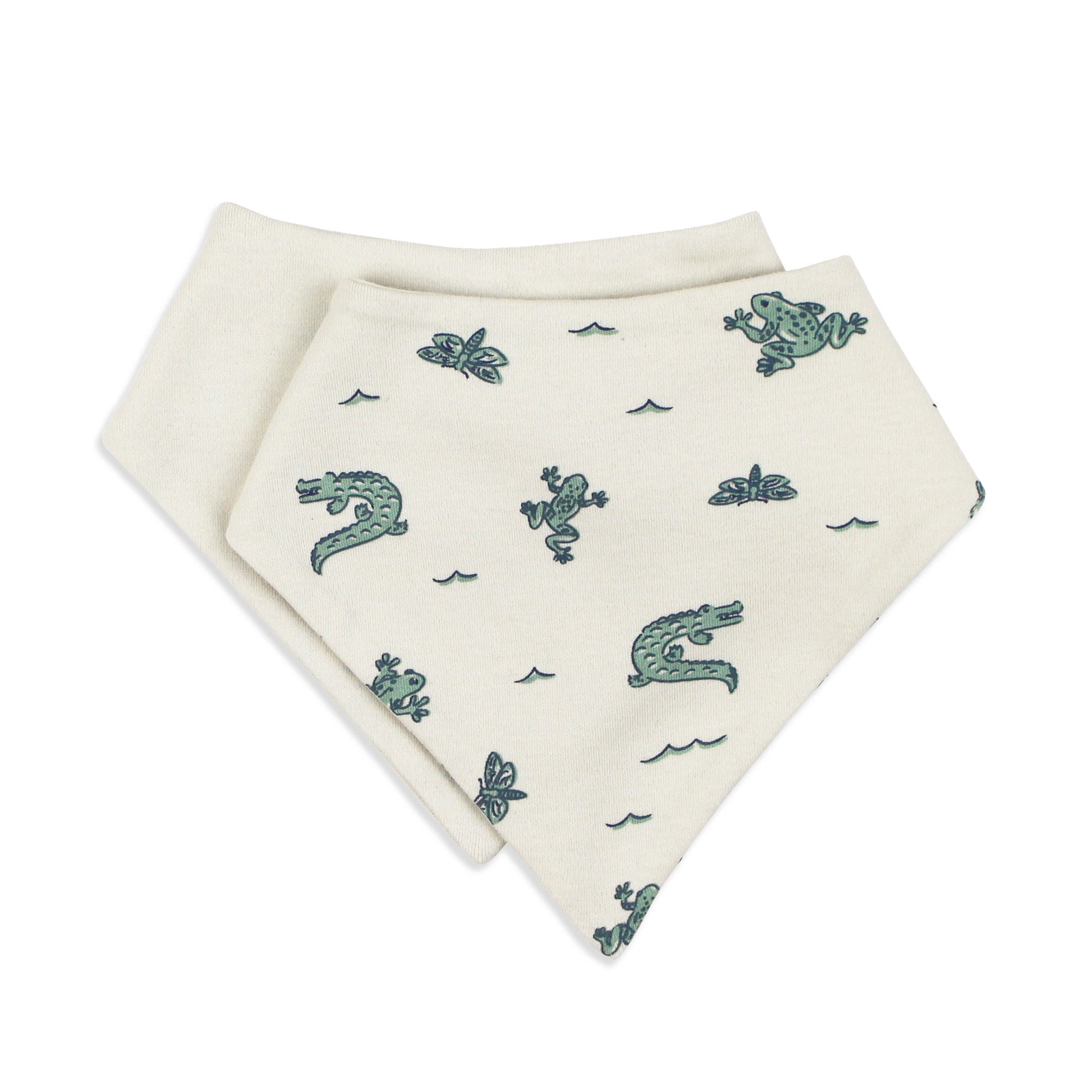 Alligator | Organic Bandana Bib, 2-Pack