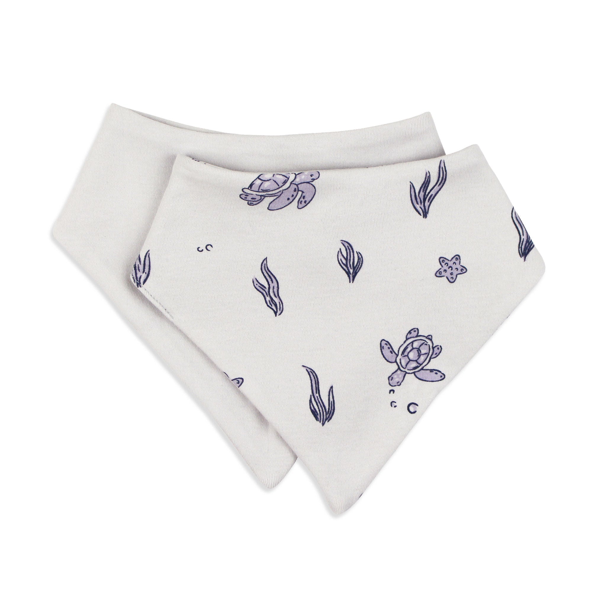 Sea Turtle | Organic Bandana Bib, 2-Pack