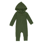 Forest | Organic Thermal Zipper Romper