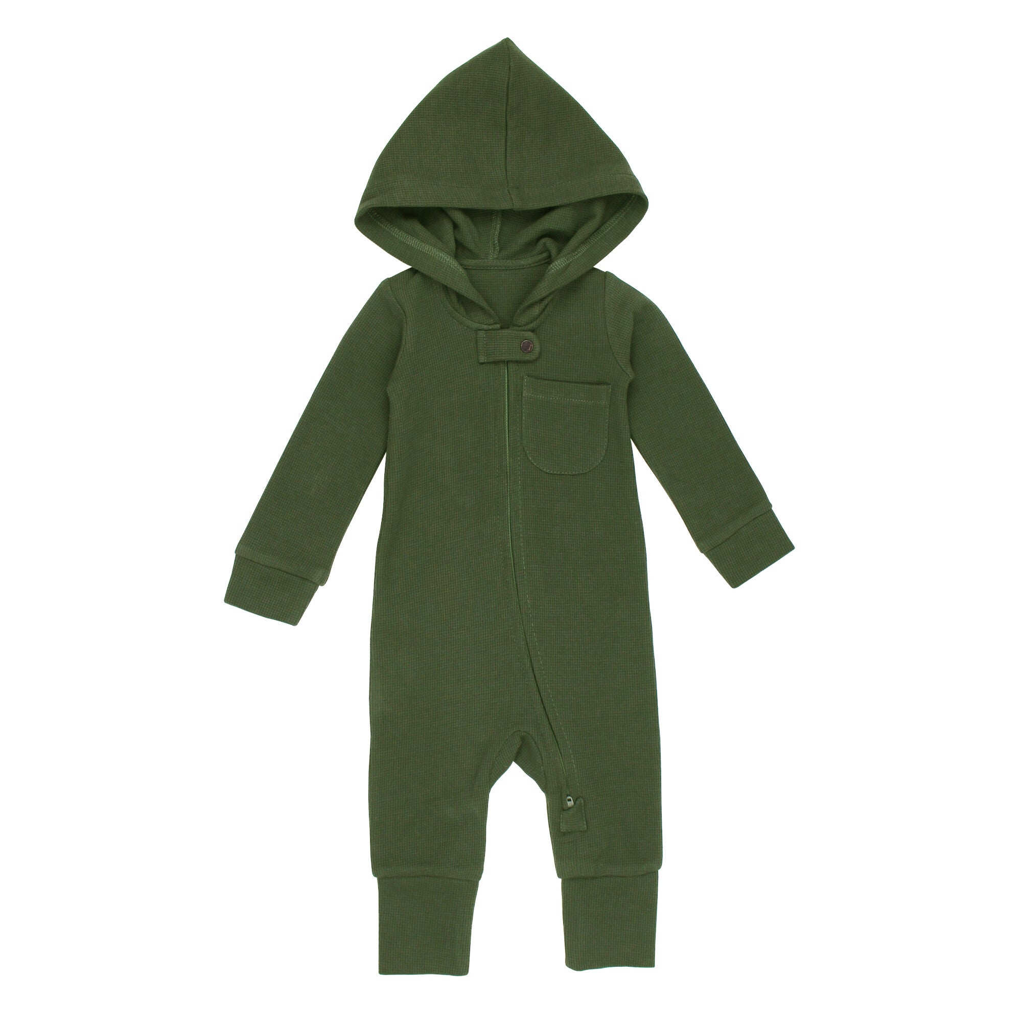 Forest | Organic Thermal Zipper Romper