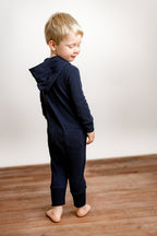 Midnight | Organic Thermal Zipper Romper