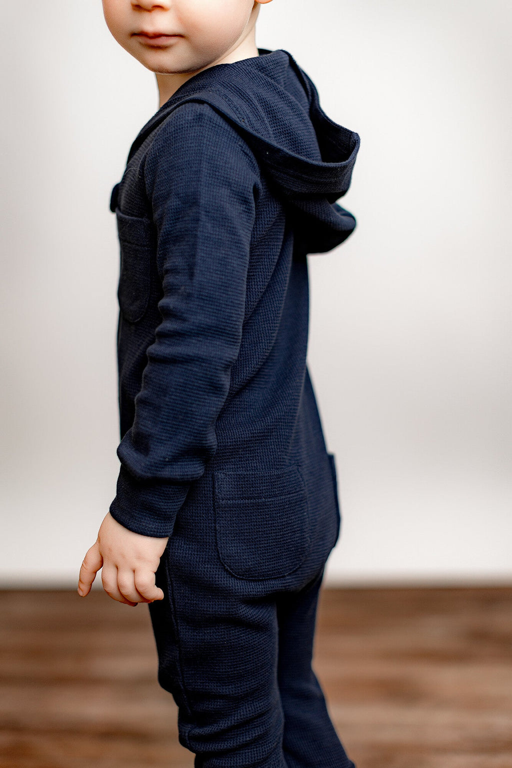 Midnight | Organic Thermal Zipper Romper