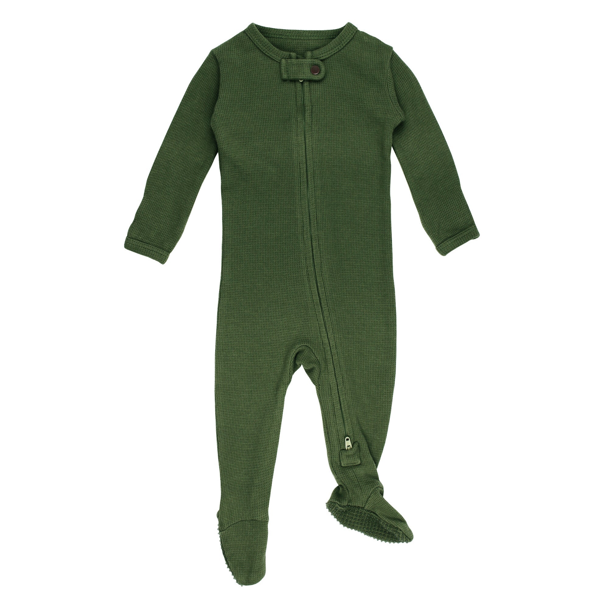 Forest | Organic Thermal Zipper Footie