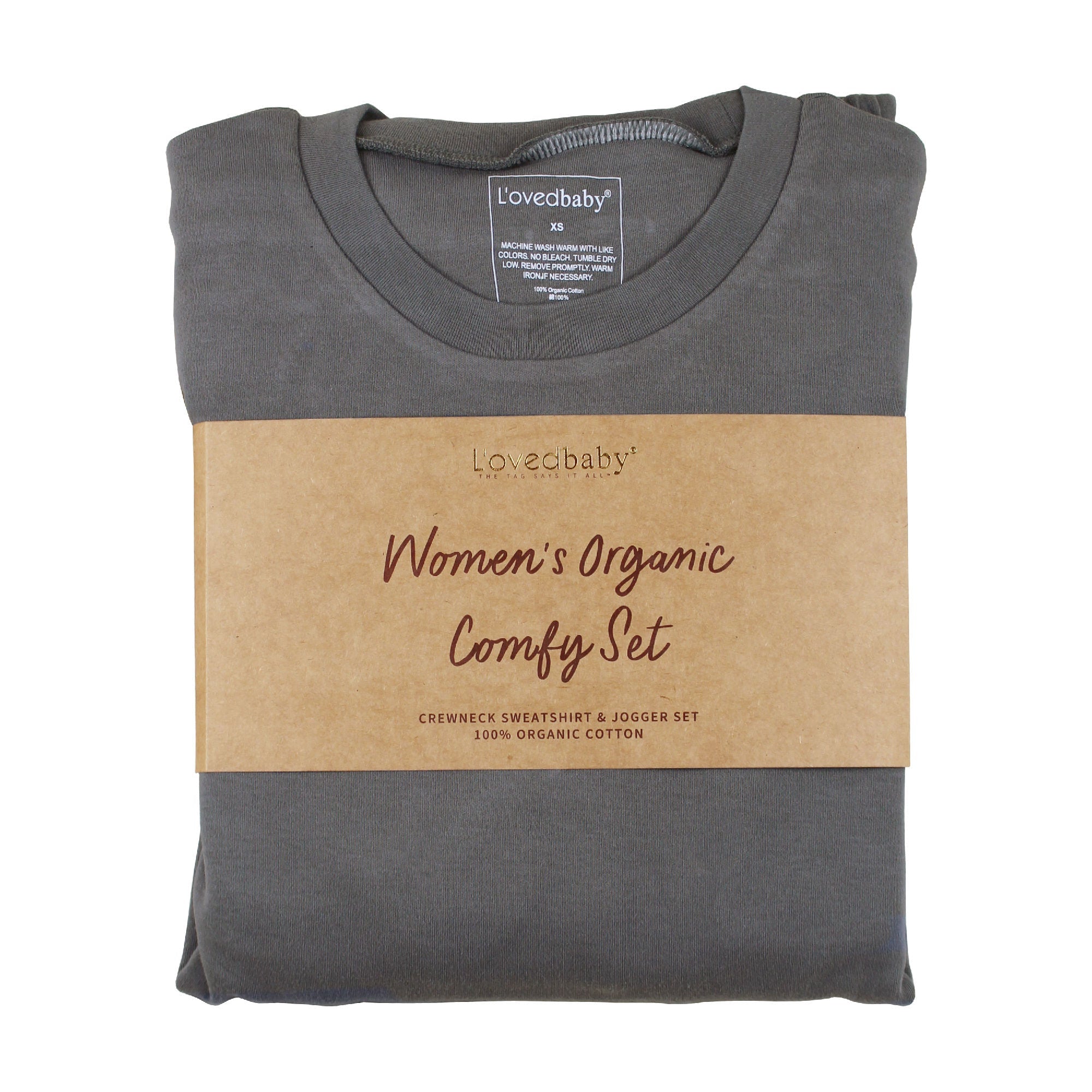 Gray | Women's Organic Comfy Crew & Jogger Set