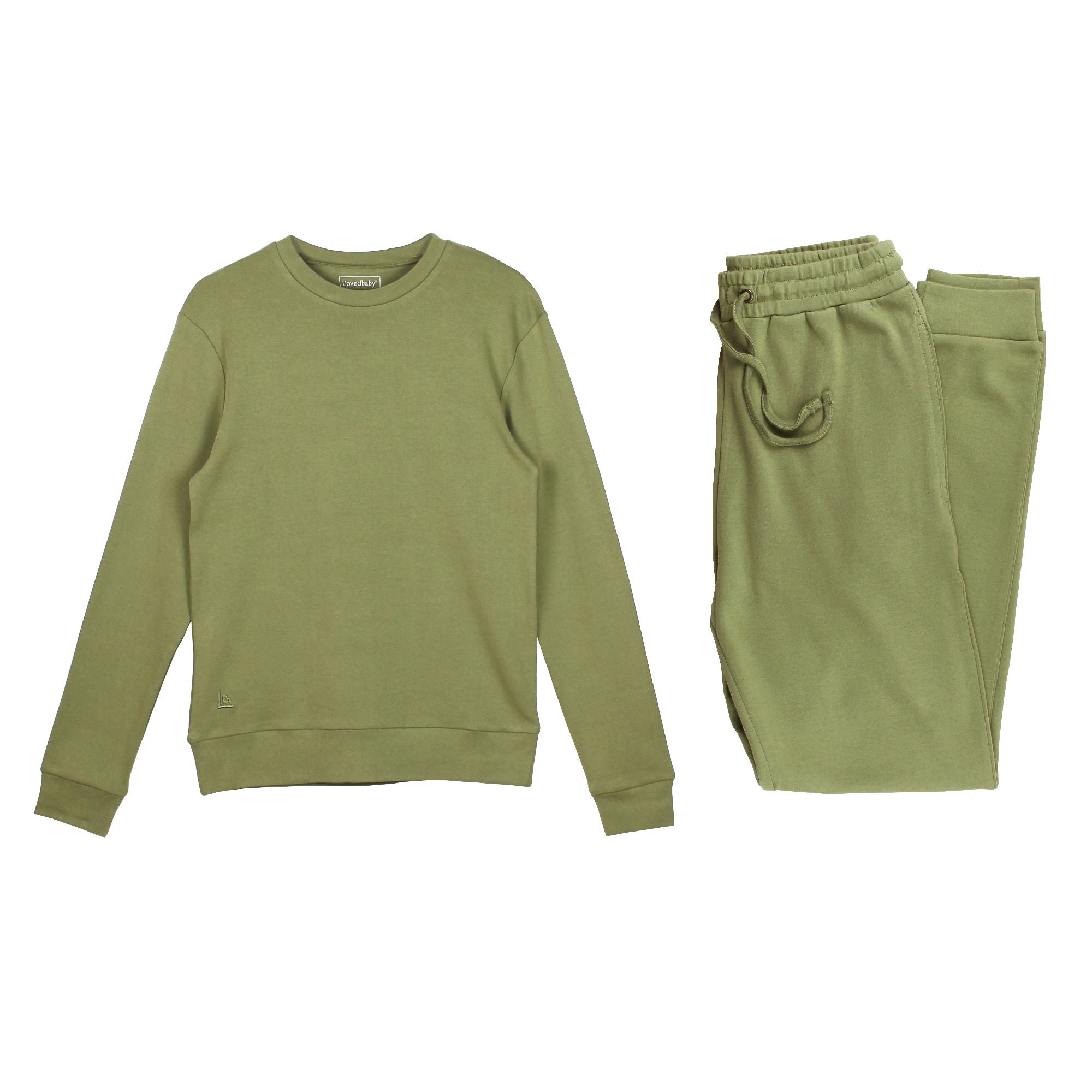 Sage | Women's Organic Comfy Crew & Jogger Set
