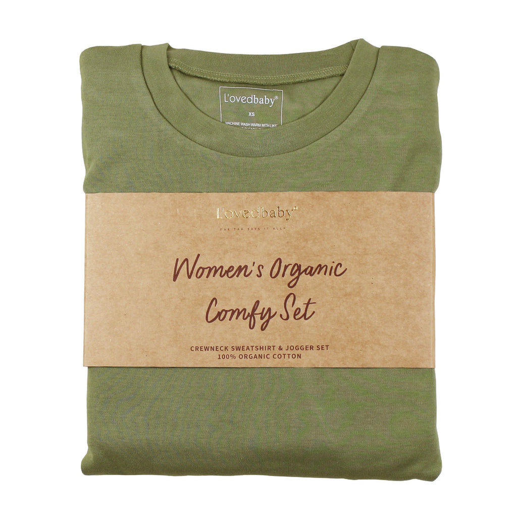 Sage | Women's Organic Comfy Crew & Jogger Set