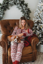 Santa's Sleigh | Women's Holiday Thermal PJ & Cap Set