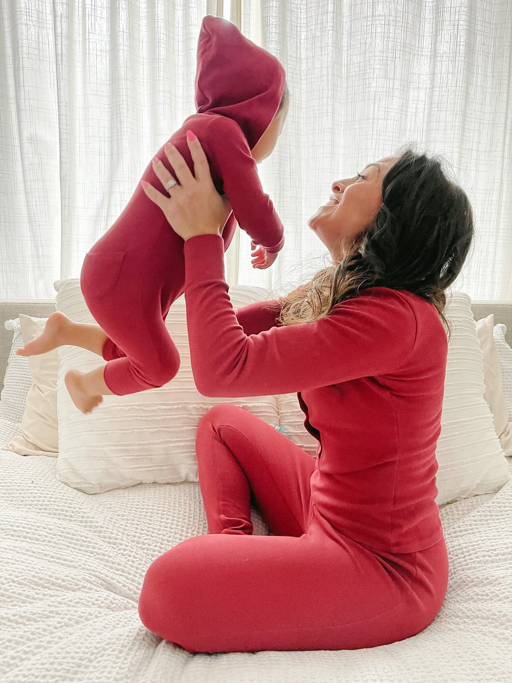 Crimson | Women's Organic Thermal Lounge Set