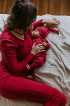 Crimson | Women's Organic Thermal Lounge Set